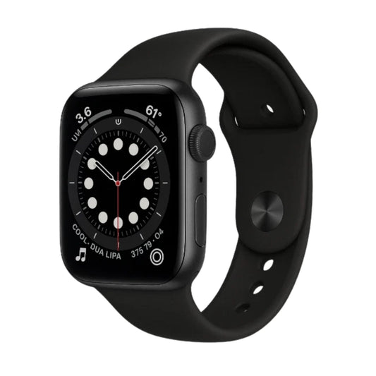 Apple Watch Series 6 (GPS, 44mm) Space Grey Case + Black Sport Band