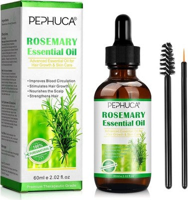 Pephuca Rosemary Oil 60Ml Pure Organic For Hair Growth Skin Care Exp 01/27