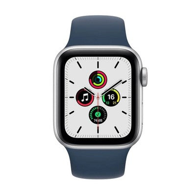 Apple Watch Se 1St Gen (GPS, 40mm) Silver Aluminium Case + Abyss Blue Sport Band