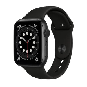 Apple Watch Series 6 (GPS+Cellular, 44mm) Space Grey Case + Black Strap