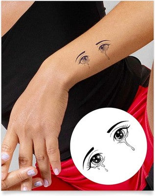 Inkbox Temporary Tattoo Waterproof Soul Eyes Design 3X3In