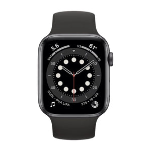 Apple Watch Series 6 (GPS+Cellular, 44mm) Space Grey Case + Black Strap