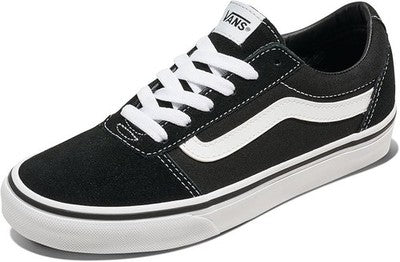 Vans Women's Ward Sneaker Suede/Canvas Black/White UK 3 Casual Trainer