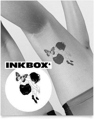 Inkbox Semi Permanent Temporary Tattoo Social Butterfly 4X4 In Water Resistant