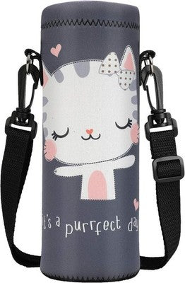 Tolulu 1000Ml Insulated Neoprene Water Bottle Carrier Bag With Shoulder Strap