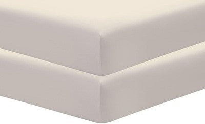 Noah'S Linen 2 Pack Cot Fitted Sheets Gray 70X140X15cm Cotton