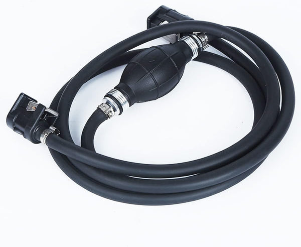 Hand Transfer Fuel Pump 8mm Fuel Line Hose Assembly Outboard Boat Engine Petrol - Rebx.co.uk