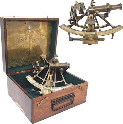Medieval Replicas Solid Brass Working Sextant Ship Navigation Instrument