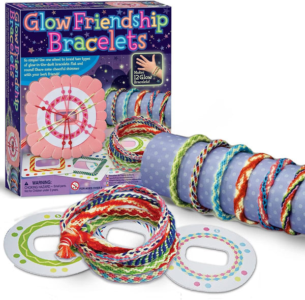 4M Glow in The Dark Friendship Bracelet Making Kit, DIY Bracelet - NEW *BOX DAMAGED* - Rebx.co.uk