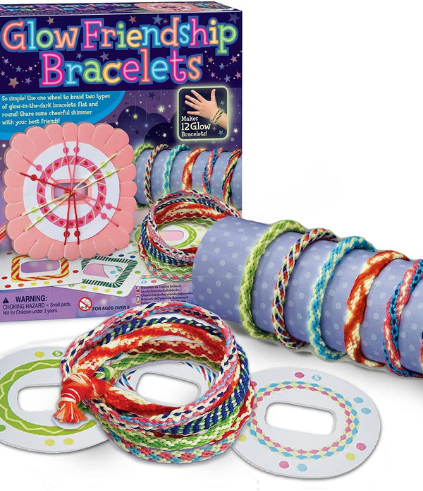 4M Glow in The Dark Friendship Bracelet Making Kit, DIY Bracelet - NEW *BOX DAMAGED* - Rebx.co.uk