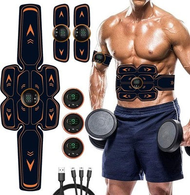 WARDBES EMS Muscle Stimulator Abs Trainer Toning Belt USB Rechargeable