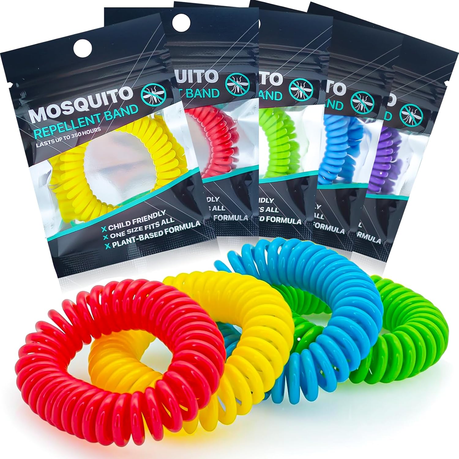 Mosquito Repellent Bracelets 10 Pack, Individually Wrapped Free Insect Repellent