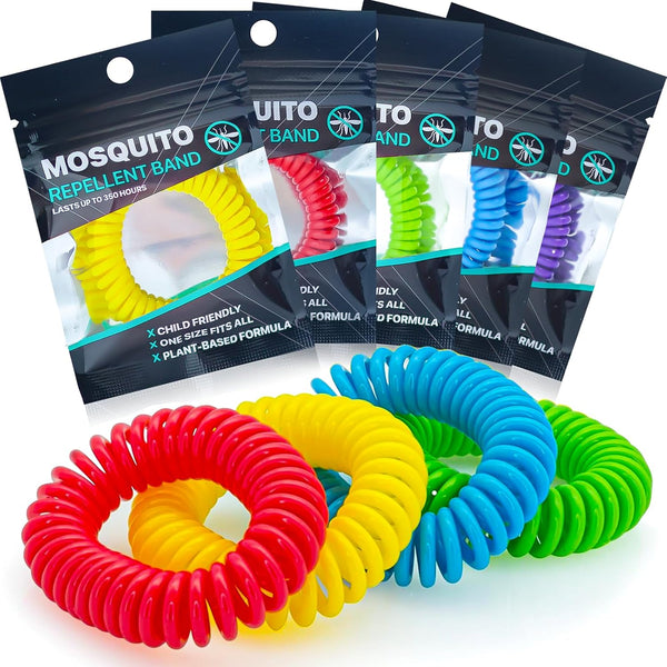 Mosquito Repellent Bracelets 10 Pack, Individually Wrapped Free Insect Repellent - Rebx.co.uk