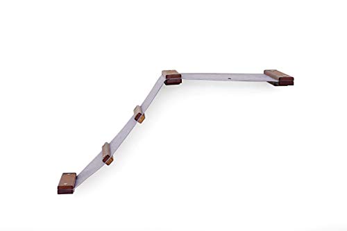 CatastrophiCreations Wall Mounted Cat Shelf, Chestnut/Natural