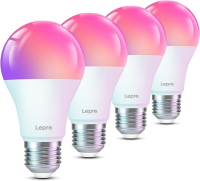 Lepro B1 AI Smart Bulb, E27 Wifi Bulb, Music Sync, Voice Control, AI Mood Recogn