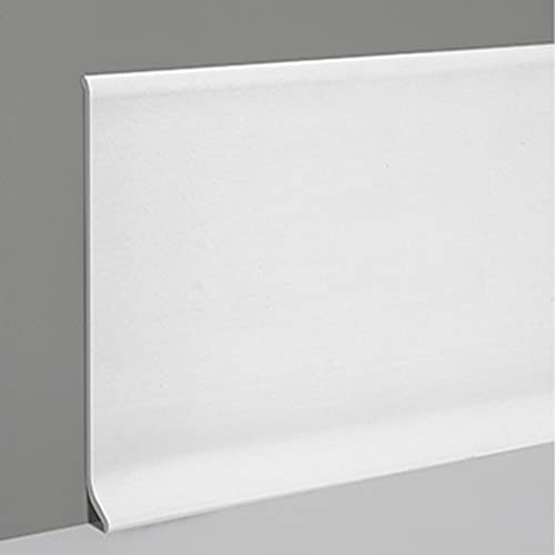 PVC Skirting Board Trim Self Adhesive Flexible 5m x 10cm Peel and Stick White - view 9