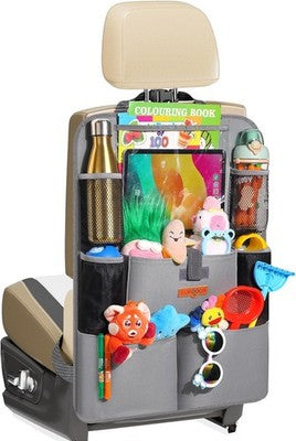 Surdoca Car Seat Organiser 4Th Gen Tablet Holder 8 Pockets For Kids Storage