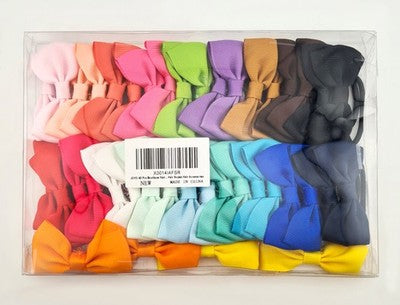 40 Pcs Kids Hair Ties Hair Bows Baby Girls Bow Ponytail Holder, Medium 3.5 Inch