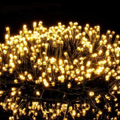 Avoalre 25M 1000 LED Warm White Christmas Cluster Lights 8 Modes IP44