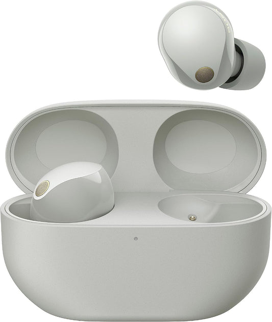 Sony WF-1000XM5 In Ear Wireless Bluetooth Noise-Cancelling Earbuds - Silver
