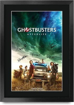 HWC Trading Ghostbusters Afterlife Paul Rudd A3 Framed Poster Autograph Print