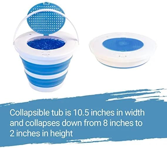 Gel Blaster Gellet Collapsible Depot Blaster with Blue Water Bead Ammo Bucket