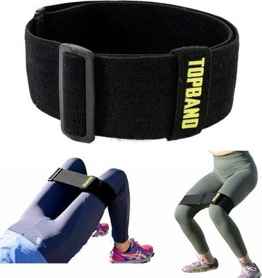 Top Adjustable Resistance Hip Band - Non-Slip Glute Workout Band