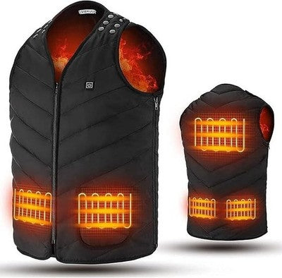 VIEKUU Heated Vest Unisex, USB Electric Jacket, Washable
