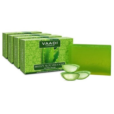 Vaadi Herbals Aloe Vera Soap, 75G (Pack Of 4)