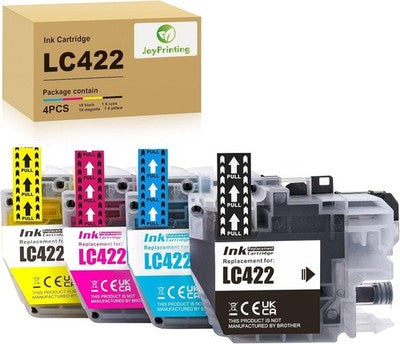 JoyPrinting LC422 Ink Cartridges for Brother MFC-J5340DW J5345DW J5740DW 4 Pack