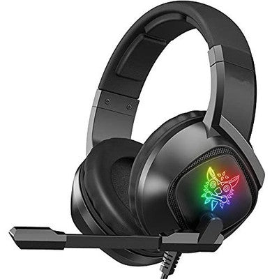 K19 3.5mm Gaming Headset with Mic RGB Stereo Bass Headphones Black PS4 PC