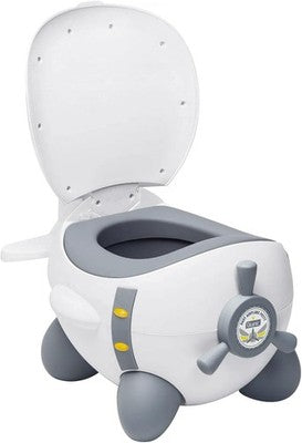 DEANIC Toddler Potty Training Toilet 1-6Y Detachable w/ Lid + Brush Grey
