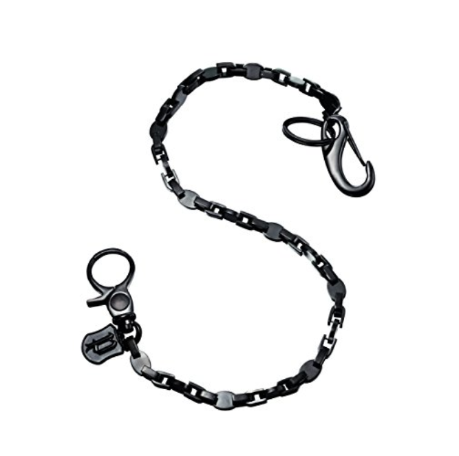 Police Player Key Chain, Stainless Steel Handbag or Luggage Strap, 52 cm - Black