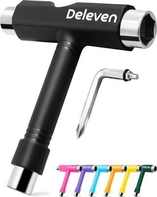 Deleven Portable Skate Tool Multi Function With Allen Wrench & Screwdriver