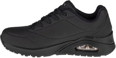 Skechers Womens 73690 Trainers Black Durabuck Comfort Sneakers UK4.5