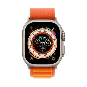 Apple Watch Ultra (Cellular, 49mm) Titanium Case + Orange Strap