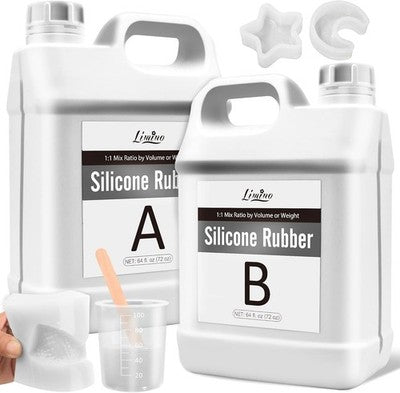 Silicone Moulds Making Kit 3.8L/4.2kg Fast Curing Liquid Rubber DIY Crafts