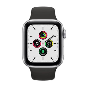 Apple Watch SE (GPS, 40mm) Silver Aluminium Case + White Strap