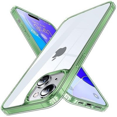 Humixx iPhone 15 Case Green Non-Yellowing 14FT Drop Protection Shockproof 6.1