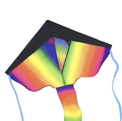 Sunkite Rainbow Delta 1 Kite - Huge Rainbow Kite for Children and Adults - Rebx.co.uk