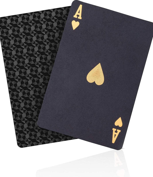 Cool Plastic Playing Cards , Deck of Waterproof Cards Poker for Gift Party Game - Rebx.co.uk