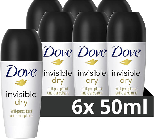 Dove Advanced Care Invisible Dry Anti-perspirant Deodorant pack of 6 - Rebx.co.uk