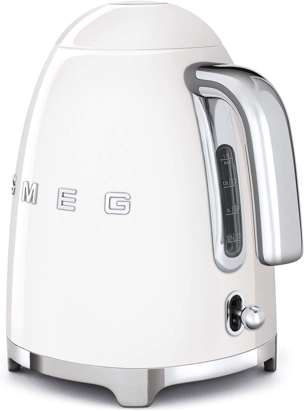 Smeg KLF03WHUK Retro Style Kettle - Stainless Steel, 3000 W, 1.7 Litre, White