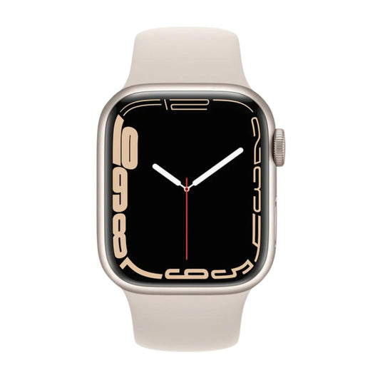 Apple Watch Series 7 (GPS, 41mm) Starlight Case + Starlight Sport Band