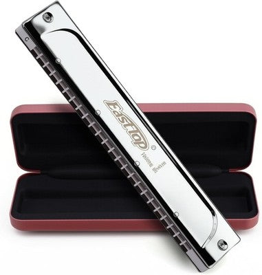 East Top Tremolo Harmonica 24 Holes Key of C T2406S Professional Mouth Organ