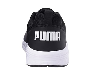 Puma Unisex Running Trainers, Black/Black/White, UK 8