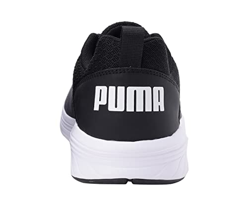 Puma Unisex Running Trainers, Black/Black/White, UK 8