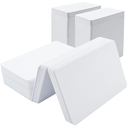 Vanra 250 Pack Premium Blank PVC Cards For Photo ID Badge, White