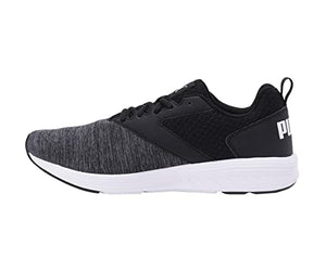 Puma Unisex Running Trainers, Black/Black/White, UK 8