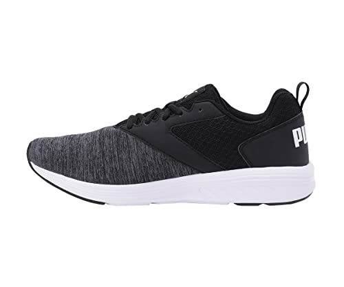 Puma Unisex Running Trainers, Black/Black/White, UK 8